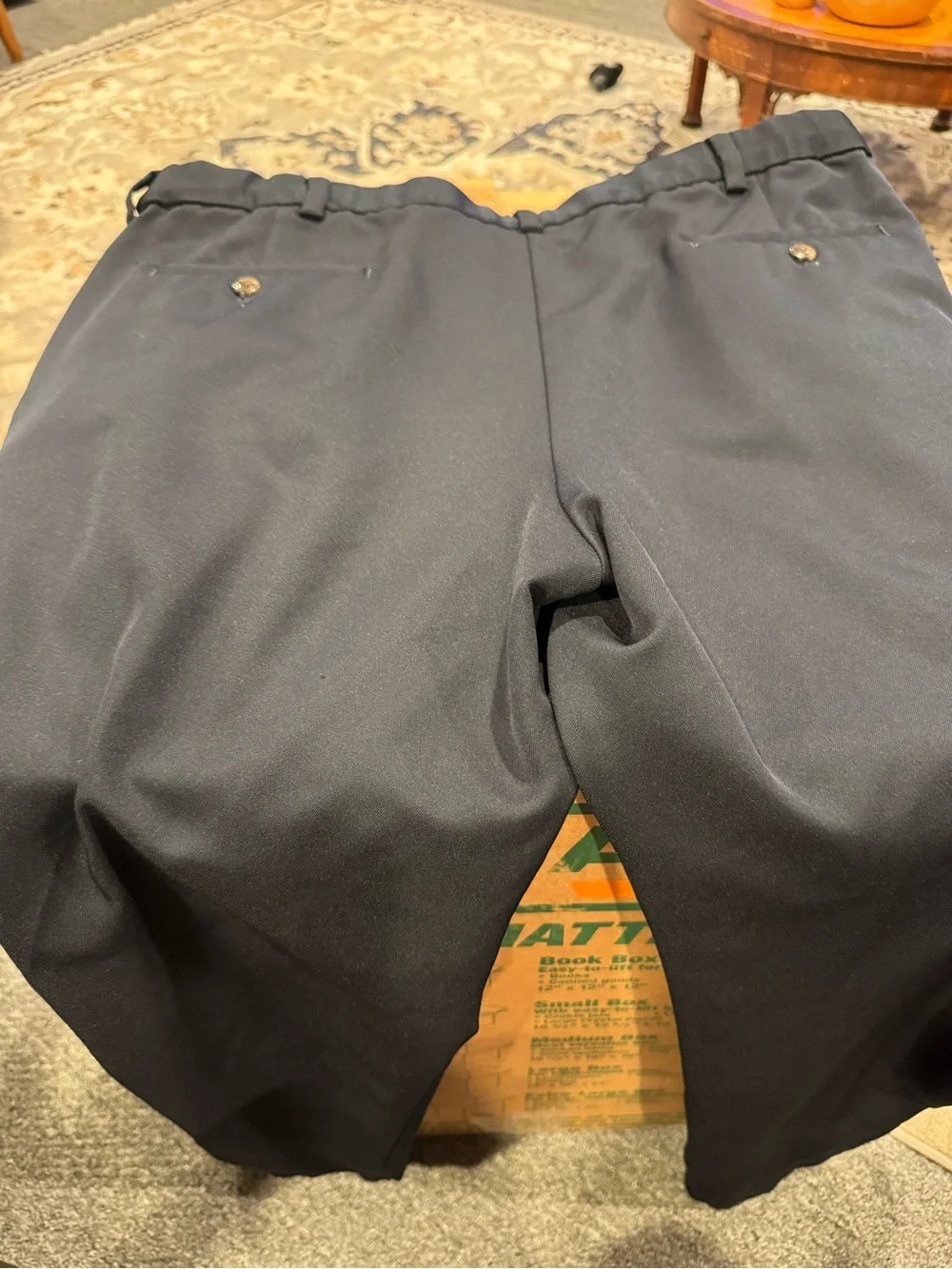 Haggar Men's Black Dress Pants - Flat Front Classic